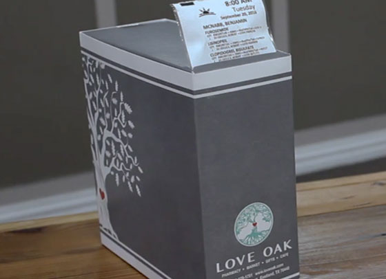 Love Oak adherence packaging box
