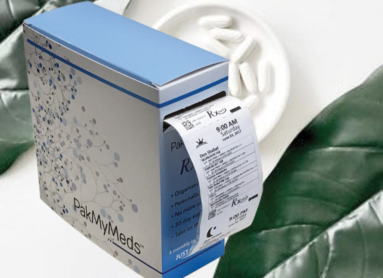 PakMyMeds adherence packaging box